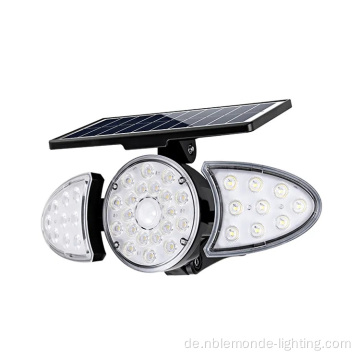 Wasserdichtes Outdoor -Bewegungssensor faltbar Solar -LED -Licht